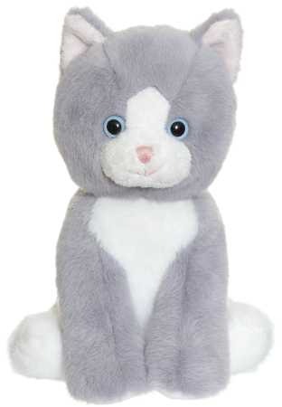Plüsch Katze grau 18 cm