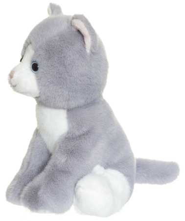 Plüsch Katze grau 18 cm