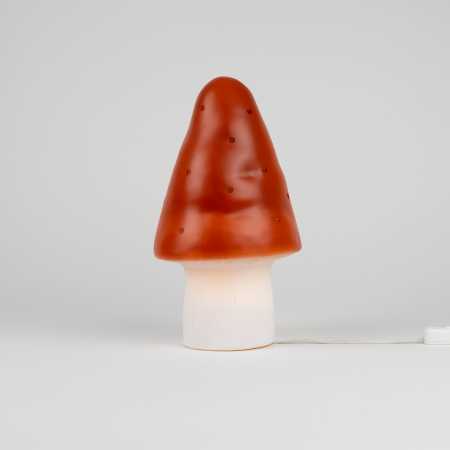 Nachtlicht kleiner Pilz Ziegelrot