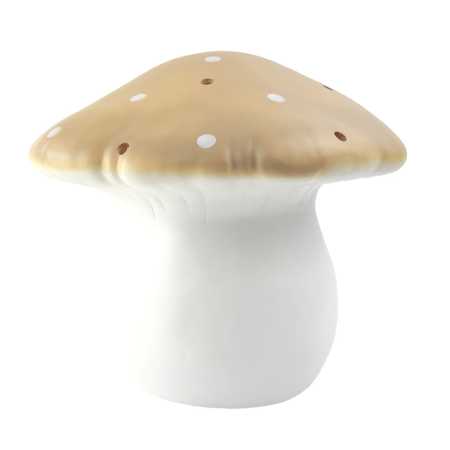 Nachtlicht grosser Pilz Mokka
