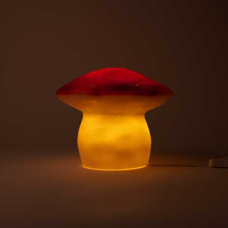 Nachtlicht Pilz mittel Ziegelrot
