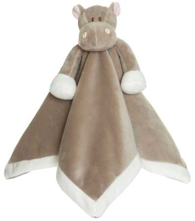 Schmusetuch Nilpferd braun 35 cm