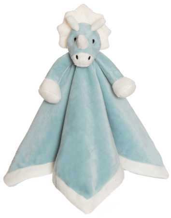 Schmusetuch Dino blau 35 cm