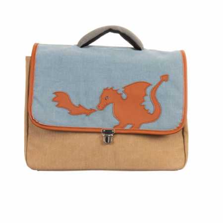 Schulranzen Drachen beige