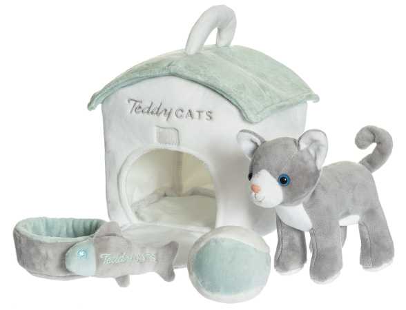 Teddy Spielset Katzenhaus