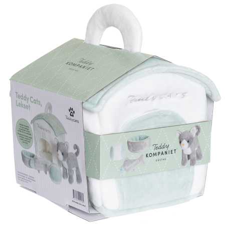 Teddy Spielset Katzenhaus