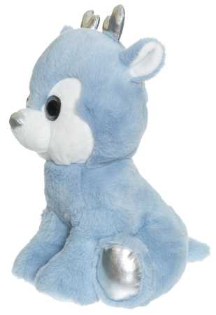 Plüsch Hirsch Tea blau silber 25 cm