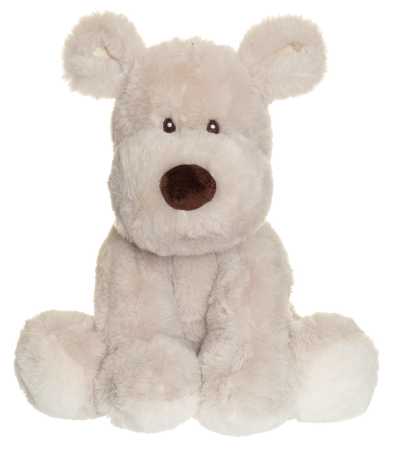 Plüsch Teddy Mocca Hund grau 34 cm