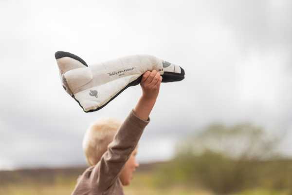 Plüsch Raumschiff 'Glow in the Dark' 33 cm