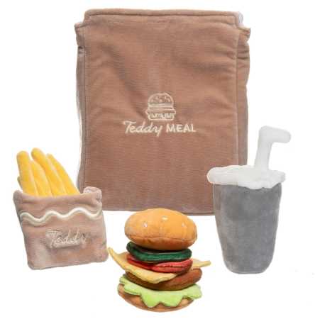 Plüsch Spielset 'Burger Menu'