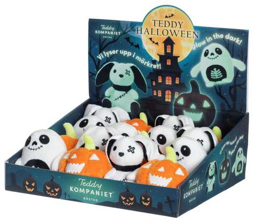 Plüsch Halloween Sortiment, 12 cm