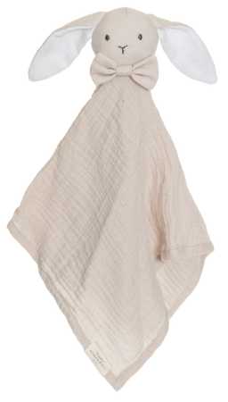 Schmusetuch Hase grau 40 cm aus BIO-Baumwolle