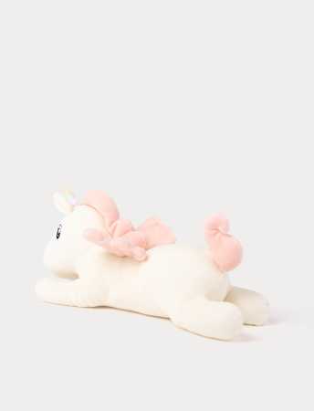Liegendes Einhorn, Vanille 35 cm