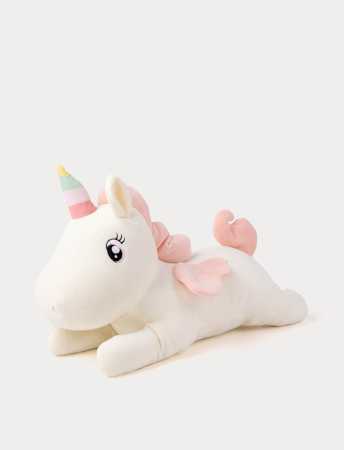 Liegendes Einhorn, Vanille 52 cm