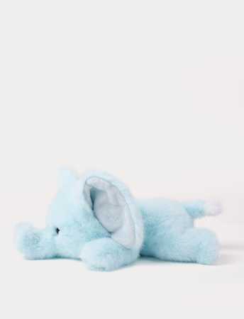 Liegender Elefant hellblau 34  cm