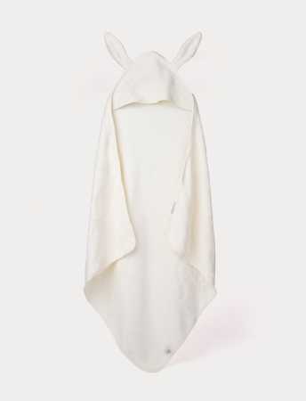 Baby-Kapuzenhandtuch, Bambus, Hase, Creme