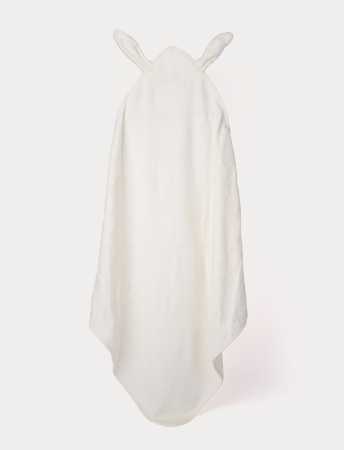 Baby-Kapuzenhandtuch, Bambus, Hase, Creme