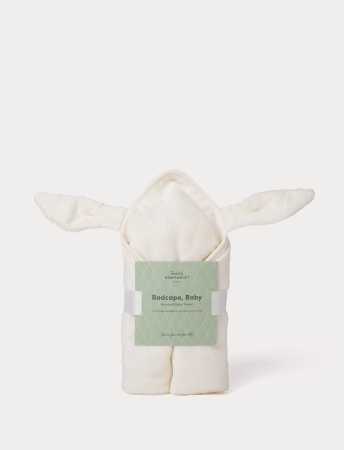 Baby-Kapuzenhandtuch, Bambus, Hase, Creme