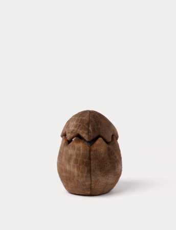 Handpuppe Stegosaurus in einem Ei