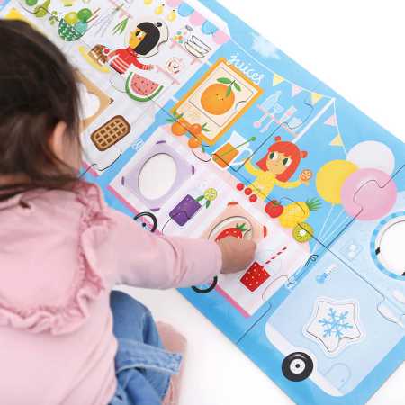 Puzzle "Make-a-Match Food Truck" 2+ / 23 Teile