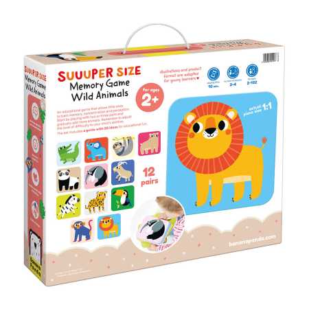 Memory "Suuuper Size Wild Animals" 2+ / 30 Teile