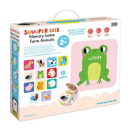 Memory "Suuuper Size Farm Animals" 2+ / 24 Teile