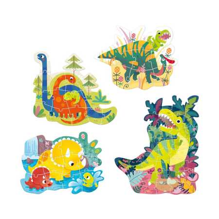Puzzle "Hands at Play Dinosaurs" 3+ / 71 Teile