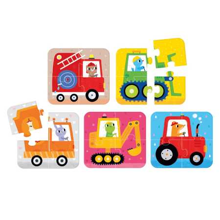 Puzzle "On-the-Go Vehicles" 2+ / 20 Teile