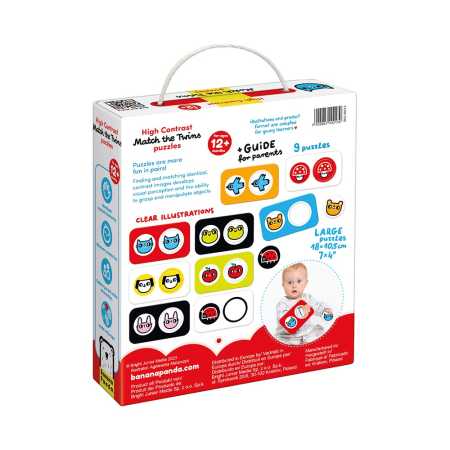 Puzzle "High Contrast Match the Twins" 12m+ / 18 Teile