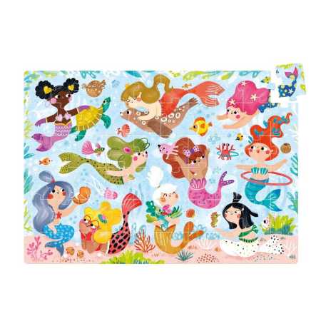 Puzzle "Magical Jumbo Mermaids" 4+ / 60 Teile