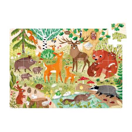 Puzzle "Wild Jumbo Forest Animals" 3+ / 40 Teile