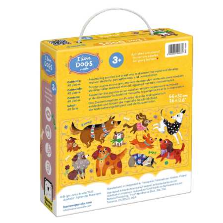 Puzzle "I Love Dogs" 3+ / 40 Teile