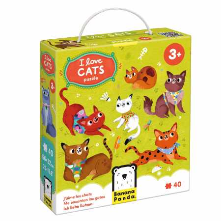 Puzzle "I Love Cats" 3+ / 40 Teile