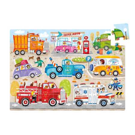 Puzzle "Moto Jumbo Cars" 3+ / 40 Teile