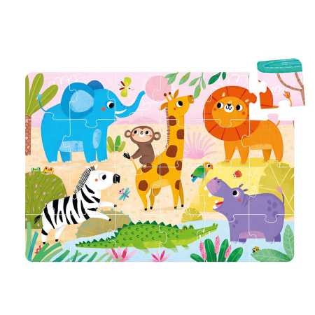 Puzzle "Wild Jumbo Safari" 2+ / 24 Teile