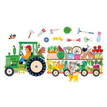 Puzzle "Play-as-you-go" Tractor 2+3+