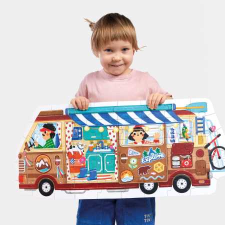 Puzzle "Play-as-you-go" Camper Van 3+4+