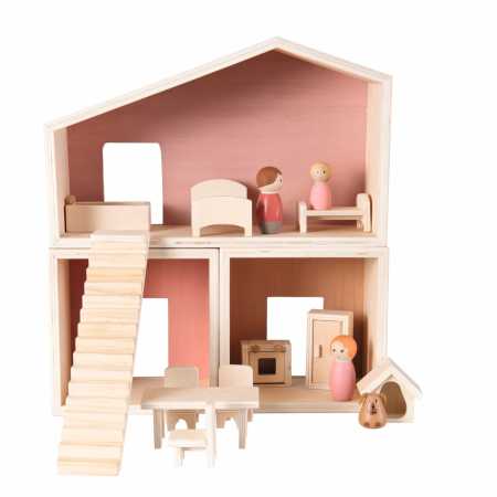Puppenhaus komplett aus Holz