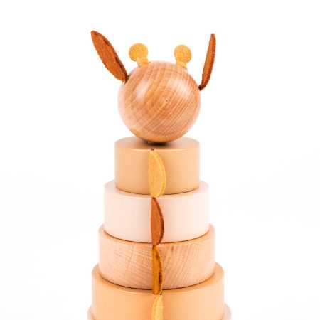 Holz-Pyramide Giraffe Leonie