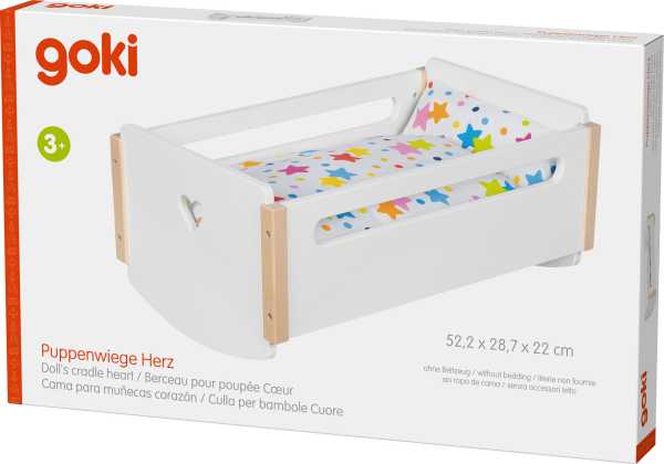 Puppenwiege Herz