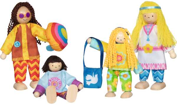 Biegepuppen Familie Love & Harmony, 4-teilig