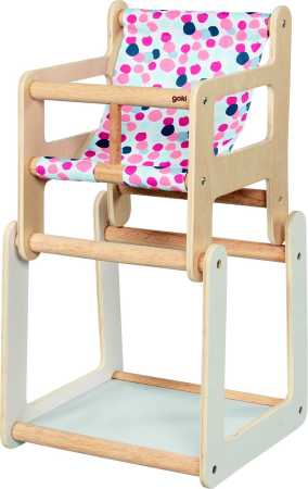 Puppenhochstuhl  mit Tisch, 2in1
