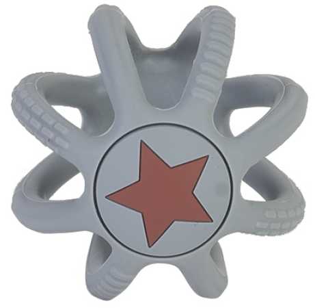 Silikon Greifling/Ball grau 10 cm