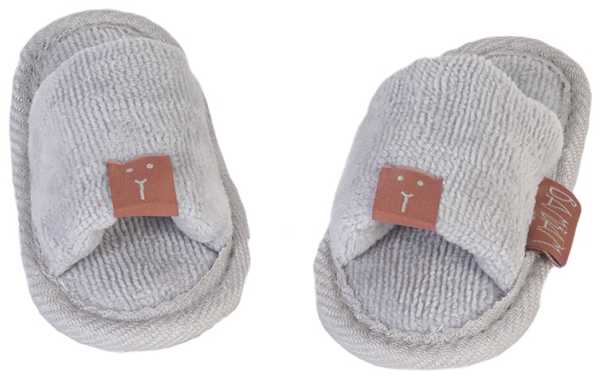 Organic Slippers grau 11 cm
