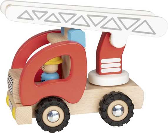 Feuerwehr Leiterwagen mit echter Gummibereifung