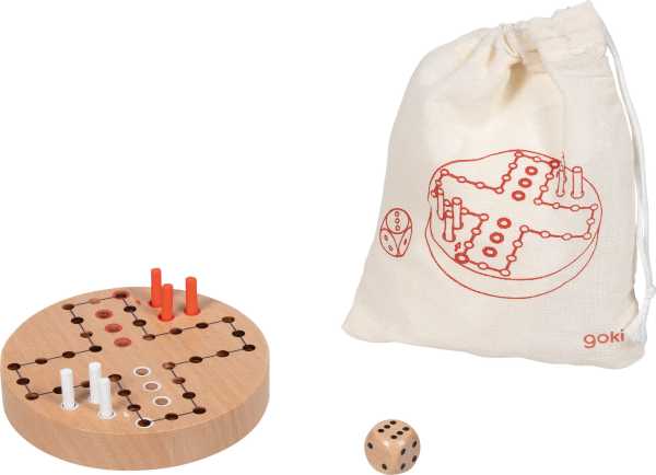 Ludo im Baumwollbeutel, 3er Set