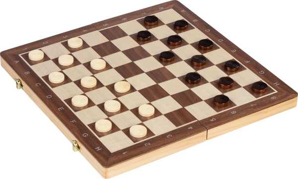 Schach/Dame Spiel 2in1, magnetisch