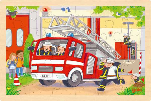 Einlegepuzzle Hubschrauber/Feuerwehr