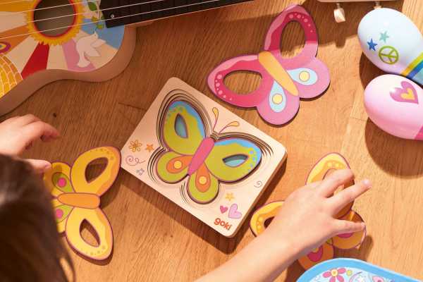 Schichtenpuzzle Schmetterling