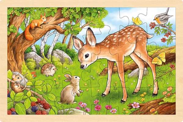Einlegepuzzle Rehkitz 24 Teile